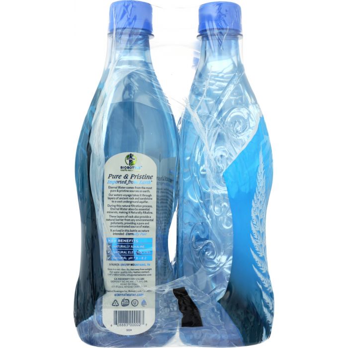 ETERNAL: Artesian Naturally Alkaline Water 6x20.2 oz Bottles, 121.7 oz