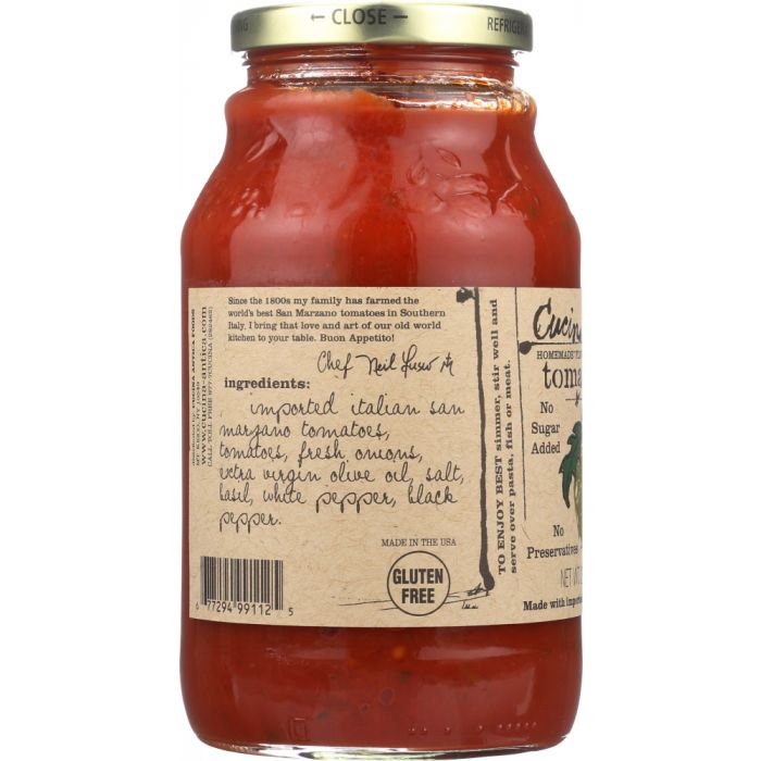 CUCINA ANTICA: Tomato Basil Sauce, 25 oz