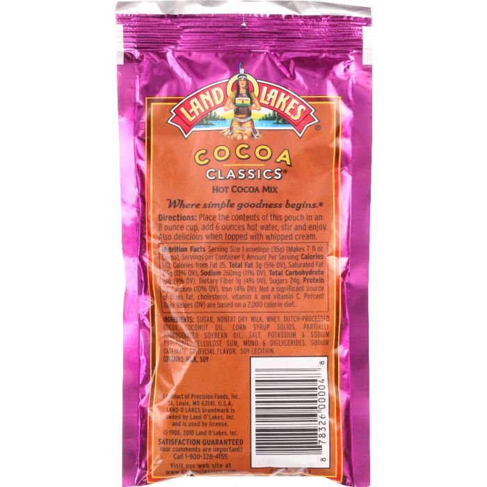 LAND O LAKES: Raspberry and Chocolate Cocoa Mix, 1.25 oz