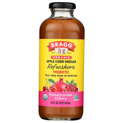 BRAGG: Organic Pomegranate Cherry Apple Cider Vinegar Refreshers, 16 oz